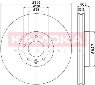 Гальмівні диски KAMOKA 103319