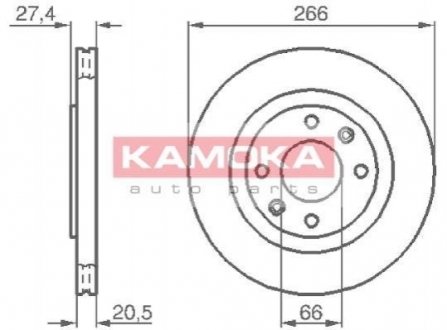Тормозные диски KAMOKA 103384