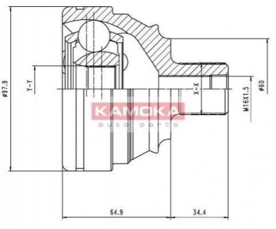 К-т шарнирный приводного вала Volkswagen Transporter KAMOKA 6426