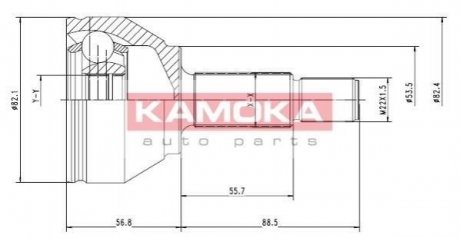 К-т шарнирный приводного вала Ford Focus KAMOKA 7092