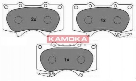 Купити ГАЛЬМІВНІ КОЛОДКИ ДИСКОВІ 135mm Toyota Land Cruiser, Hilux KAMOKA jq101111 (фото1) підбір по VIN коду, ціна 896 грн.