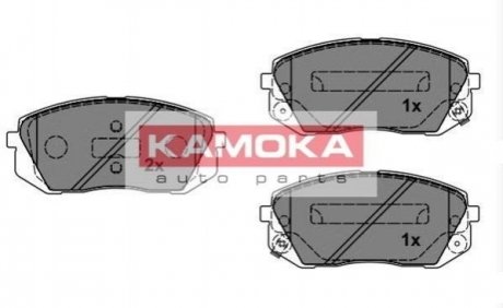 Купить Тормозные колодки дисковые KIA Sportage, Carens, Hyundai IX35, Tucson KAMOKA jq101149 (фото1) подбор по VIN коду, цена 827 грн.