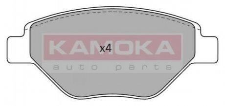 Купити ГАЛЬМІВНІ КОЛОДКИ ДИСКОВІ Renault Megane KAMOKA jq101153 (фото1) підбір по VIN коду, ціна 920 грн.