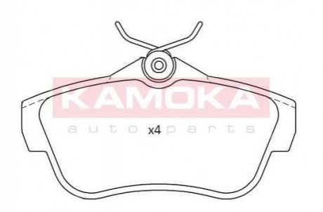 Тормозные колодки дисковые KAMOKA jq101174