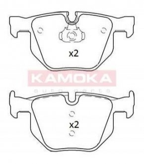 Купити ГАЛЬМІВНІ КОЛОДКИ ДИСКОВІ BMW X5, X6 KAMOKA jq101223 (фото1) підбір по VIN коду, ціна 818 грн.