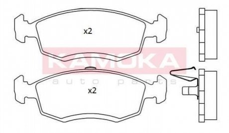 Тормозные колодки дисковые KAMOKA jq101225