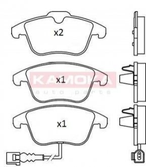 Купить Тормозные колодки дисковые Volkswagen Sharan, Tiguan, Audi Q3 KAMOKA jq101226 (фото1) подбор по VIN коду, цена 927 грн.