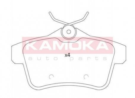 Тормозные колодки дисковые KAMOKA jq101235