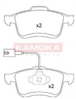 Тормозные колодки дисковые KAMOKA jq101239