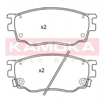 Купить Тормозные колодки дисковые Mazda 6 KAMOKA jq101255 (фото1) подбор по VIN коду, цена 785 грн.