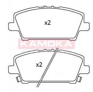 Купити ГАЛЬМІВНІ КОЛОДКИ ДИСКОВІ Honda Civic KAMOKA jq101260 (фото1) підбір по VIN коду, ціна 952 грн.