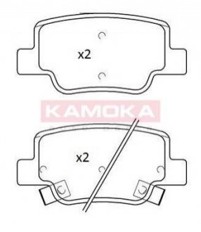 Купити ГАЛЬМІВНІ КОЛОДКИ ДИСКОВІ Toyota Verso KAMOKA jq101269 (фото1) підбір по VIN коду, ціна 754 грн.