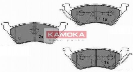 Купити ГАЛЬМІВНІ КОЛОДКИ ДИСКОВІ Chrysler Voyager, Jeep Cherokee, Dodge Caravan KAMOKA jq1012950 (фото1) підбір по VIN коду, ціна 775 грн.