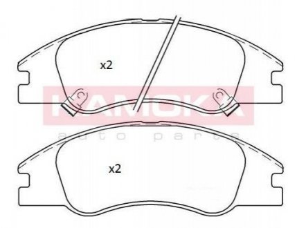 Купити ГАЛЬМІВНІ КОЛОДКИ ДИСКОВІ KIA Cerato KAMOKA jq101303 (фото1) підбір по VIN коду, ціна 1021 грн.