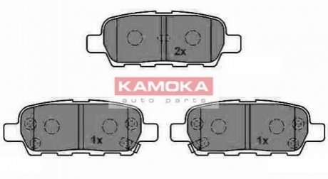 Купить Тормозные колодки дисковые Nissan Leaf, X-Trail, Infiniti M, Nissan Murano, Qashqai, Infiniti EX, G, FX, Nissan Tiida, Renault Koleos, Nissan Juke KAMOKA jq1013386 (фото1) подбор по VIN коду, цена 613 грн.