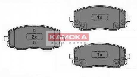 Купити ГАЛЬМІВНІ КОЛОДКИ ДИСКОВІ Hyundai I10, KIA Picanto, Hyundai I20 KAMOKA jq1013566 (фото1) підбір по VIN коду, ціна 717 грн.