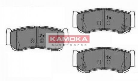 Тормозные колодки дисковые KAMOKA jq1013820