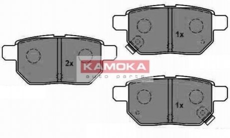 Купити ГАЛЬМІВНІ КОЛОДКИ ДИСКОВІ Toyota Verso, Yaris, Auris, Prius, Corolla KAMOKA jq1018084 (фото1) підбір по VIN коду, ціна 595 грн.