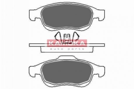 Купити ГАЛЬМІВНІ КОЛОДКИ ДИСКОВІ Renault Megane, Fluence, Dacia Duster, Renault Scenic, Grand Scenic, Captur KAMOKA jq1018360 (фото1) підбір по VIN коду, ціна 869 грн.