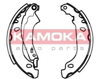 Купить Тормозные колодки барабанные Renault Clio, Dacia Logan, Renault Logan KAMOKA jq202021 (фото1) подбор по VIN коду, цена 612 грн.