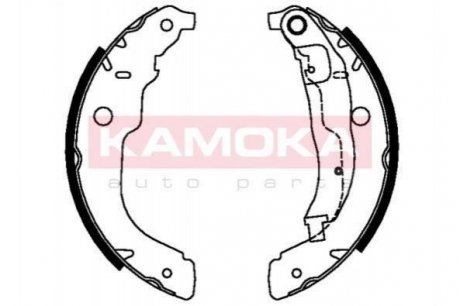 Купить Тормозные колодки барабанные Peugeot 207, Citroen DS3 KAMOKA jq202061 (фото1) подбор по VIN коду, цена 813 грн.