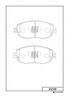 Колодки тормозные дисковые KASHIYAMA d2129