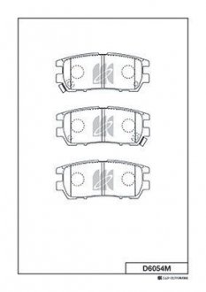 Колодка гальм. (MK) KASHIYAMA d6054M