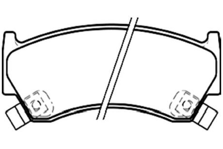 NISSAN гальмівні колодки дискові Almera 95-00 KAVO PARTS bp-6565