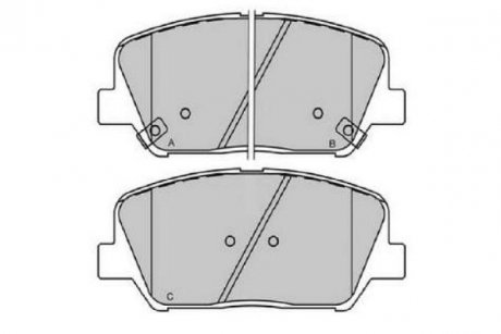 HYUNDAI Комплект тормозных колодок i30 (GD) 1.4 CRDi 12-, KIA CEED (JD) 1.4 CVVT 12-18 KAVO PARTS kbp-3060