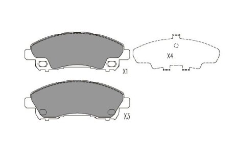 MITSUBISHI Колодки тормозные Canter 12- KAVO PARTS kbp-5549