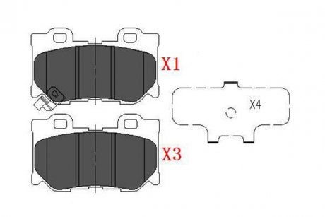 NISSAN Колодки тормозные задн.370Z,Infiniti G37,Q50/70,FX37/50 07- KAVO PARTS kbp-6582