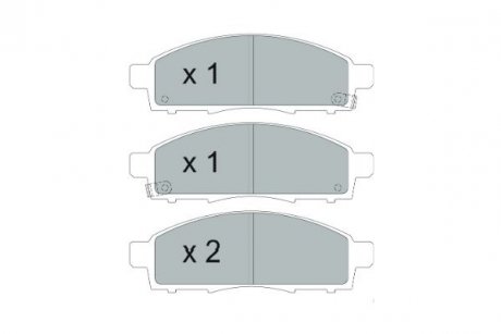 Комплект тормозных колодок KAVO PARTS kbp-6599