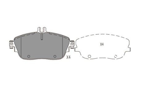 Колодки гальмівні (передні) MB A-class (W176)/B-class (W242/W246)/GLA-class (X156) 11- KAVO PARTS kbp-6620