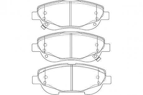TOYOTA Тормозные колодки пер. Avensis 2,0-2,2 08- KAVO PARTS kbp-9143