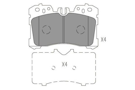 Колодки гальмівні (передні) Lexus LS 06- KAVO PARTS kbp-9150