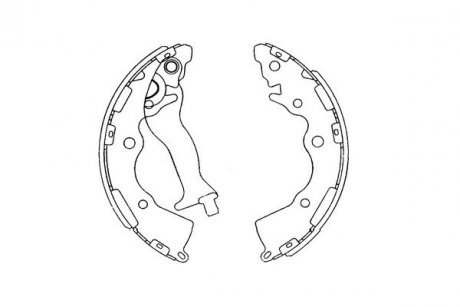 KIA Тормозные колодки задние CeedPride Rio (05-) KAVO PARTS kbs-4405