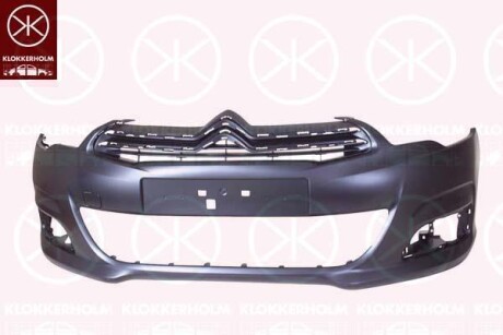 Бампер, грунтований, передній. KLOKKERHOLM 0539904A1