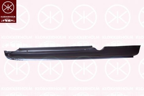 Купити Поріг Nissan Micra KLOKKERHOLM 1608001 (фото1) підбір по VIN коду, ціна 1500 грн.