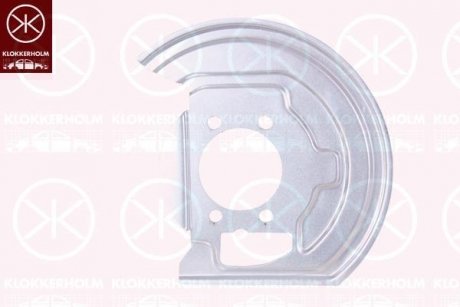 Купить Защита тормозного диска Nissan X-Trail, Qashqai KLOKKERHOLM 1617377 (фото1) подбор по VIN коду, цена 831 грн.