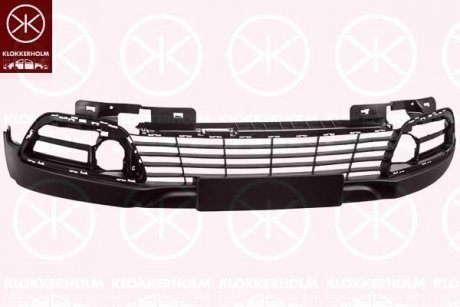 Купить Облицовка радиатора, передняя, черная Renault Captur KLOKKERHOLM 6014990A1 (фото1) подбор по VIN коду, цена 3460 грн.