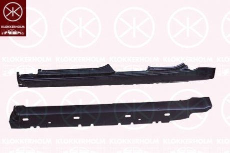 Купить Порог Renault Megane KLOKKERHOLM 6041011 (фото1) подбор по VIN коду, цена 2536 грн.