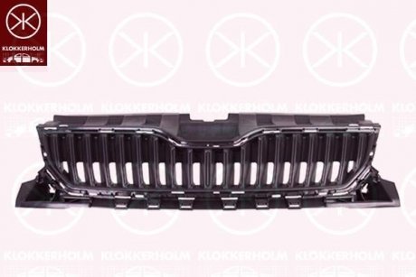 Купить Облицовка радиатора передняя, темно серый Skoda Fabia KLOKKERHOLM 7516991A1 (фото1) подбор по VIN коду, цена 1907 грн.