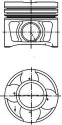 Купити Поршень двигуна 2,0TDI 81,51 Skoda Octavia, Audi A3, Volkswagen Touran, Golf, Seat Altea, Toledo, Volkswagen Jetta, Seat Leon, Mitsubishi Lancer, Skoda Superb KOLBENSCHMIDT 40356620 (фото1) підбір по VIN коду, ціна 4501 грн.