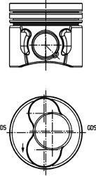 Купить Поршень Volkswagen Caddy, Skoda Superb, Volkswagen Polo, Seat Ibiza, Cordoba, Audi A3, Volkswagen Golf, Touran, Seat Altea, Skoda Octavia, Seat Toledo KOLBENSCHMIDT 40422600 (фото1) подбор по VIN коду, цена 4446 грн.