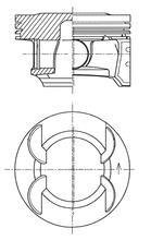 Купить Поршень OPEL 79,25 Opel Astra, Chevrolet Cruze, Aveo, Opel Zafira, Insignia KOLBENSCHMIDT 41492610 (фото1) подбор по VIN коду, цена 3379 грн.