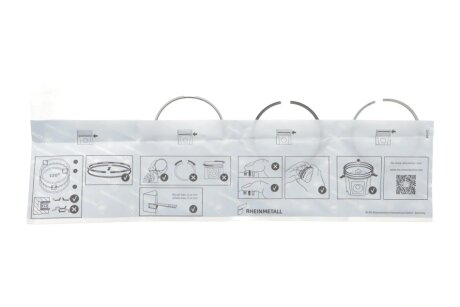 Кільця поршневі Ford Transit Connect 1.5 TDCi 15- (73.5mm/STD) KOLBENSCHMIDT 800124710000