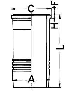 Гільза циліндра двигуна KOLBENSCHMIDT 89895110
