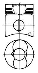 Поршень двигателя KOLBENSCHMIDT 93274600