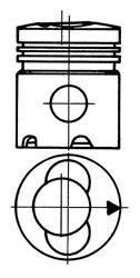 Поршень двигуна KOLBENSCHMIDT 93535600