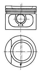 Купити Поршень двигуна VAG 1,8i +0.25 Audi 80, 100, Volkswagen Golf, Jetta, Passat, Vento, Seat Toledo, Ibiza, Cordoba, Volkswagen Polo KOLBENSCHMIDT 93876610 (фото1) підбір по VIN коду, ціна 1918 грн.